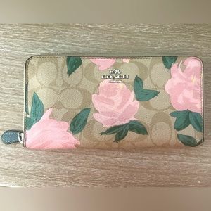 Coach Floral Slim Wallet